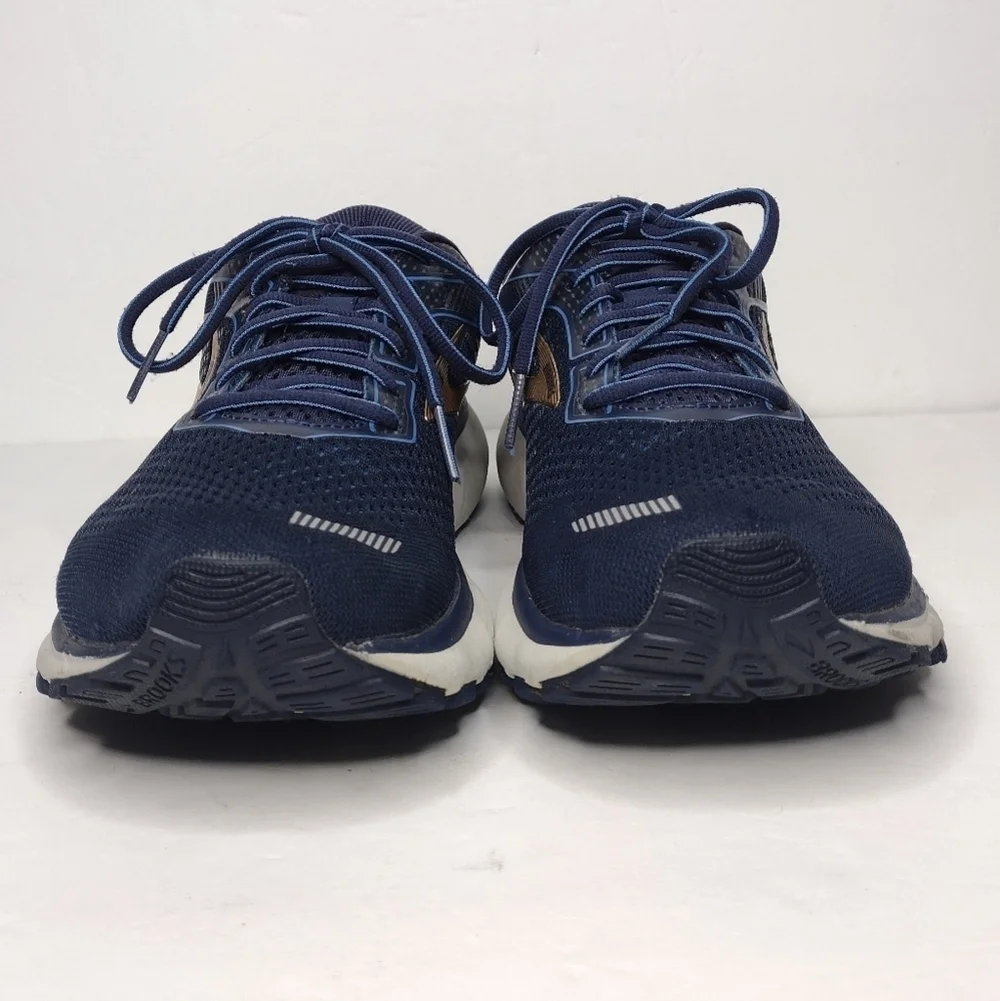 Brooks Ghost 12 Blue Gold Running Active Men's Athletic Shoes